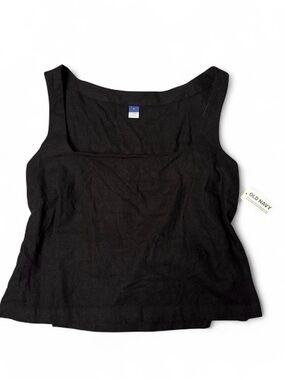 Old Navy Black Square Neck Tank